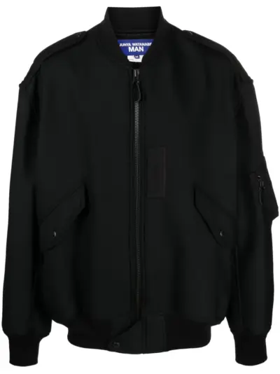 Junya Watanabe MAN zip-up bomber jacket - Black