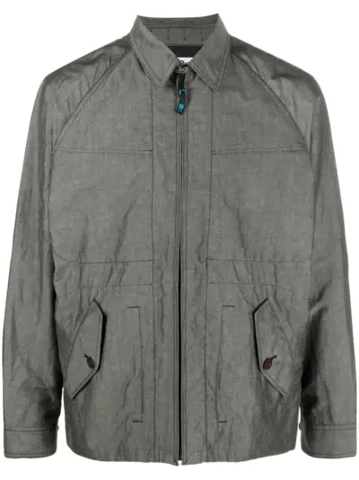 Junya Watanabe MAN zip-up shirt jacket - Grey