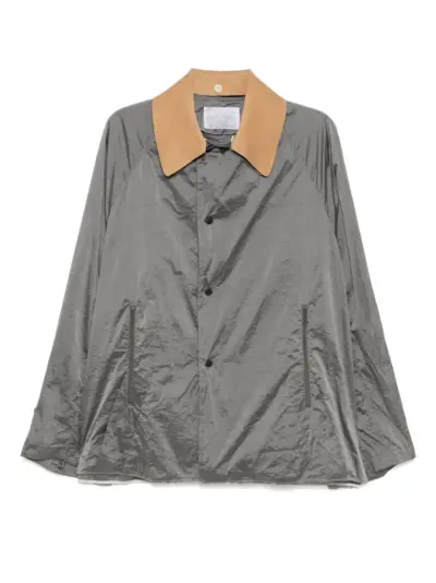 Kolor button-up shirt jacket - Grey