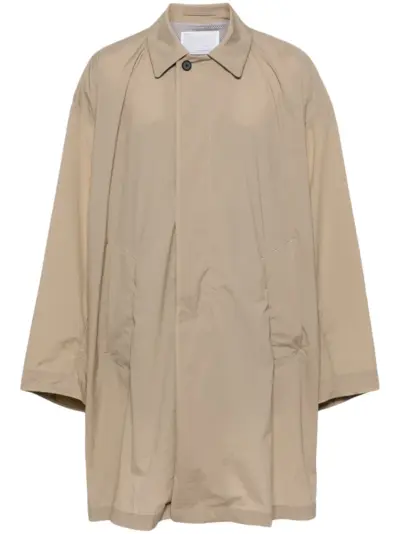Kolor button-up trench coat - Brown
