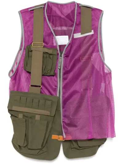 Kolor zip-up gilet - Purple