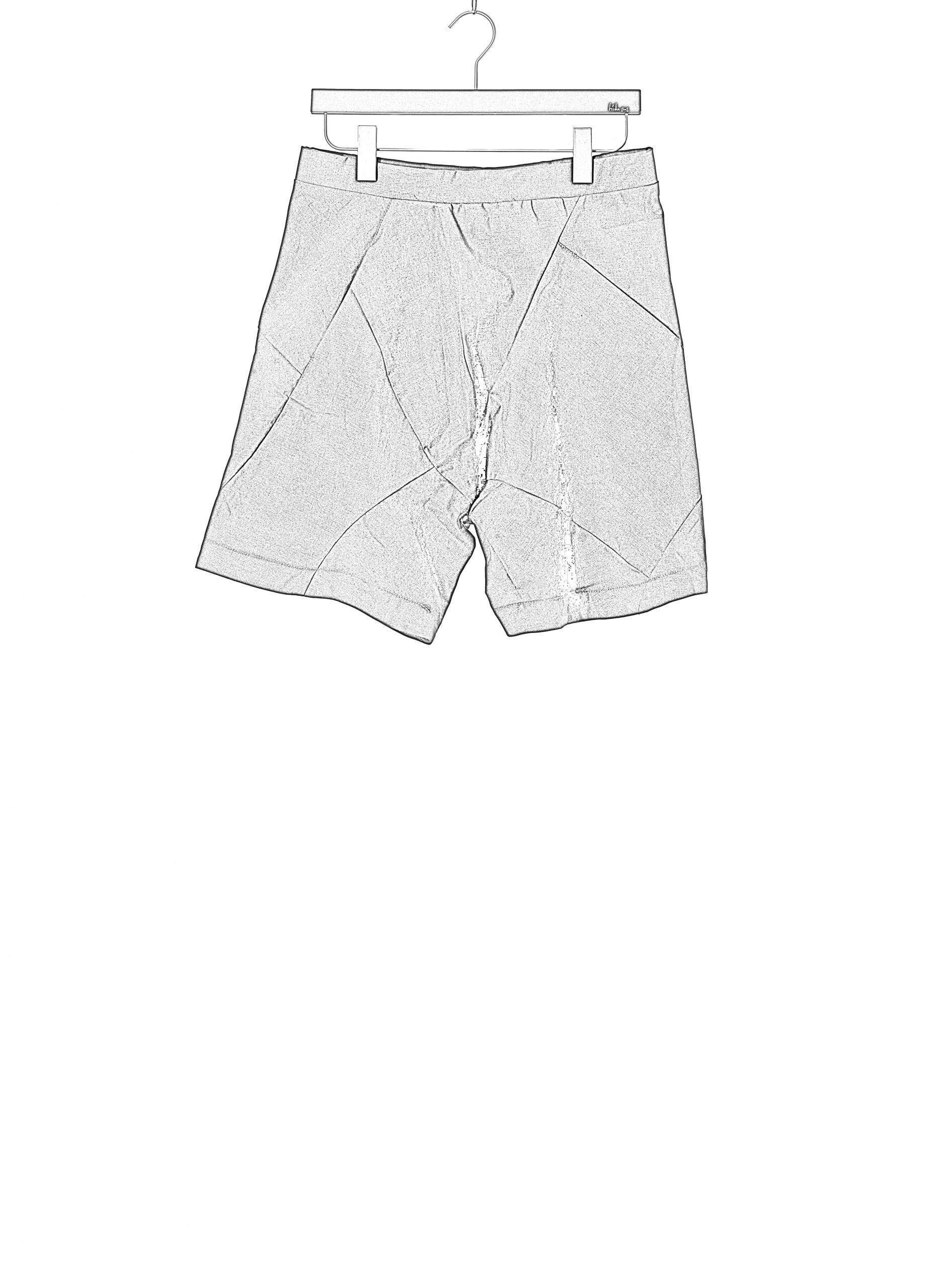 LEON EMANUEL BLANCK Distortion Bermuda Shorts, black, li/co/ea