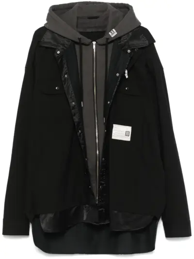 Maison MIHARA YASUHIRO layered jacket - Black