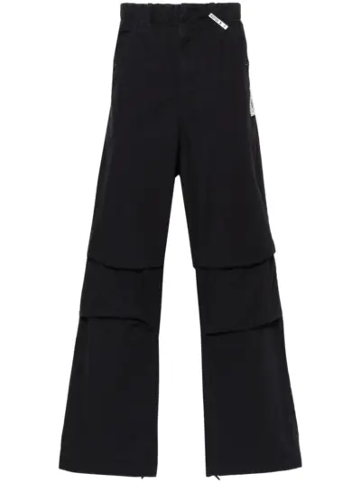 Maison MIHARA YASUHIRO wide-leg cotton trousers - Blue