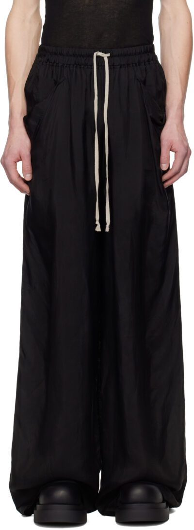 Rick Owens Black Hollywood Lido Trousers