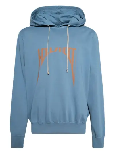 Rick Owens DRKSHDW graphic-print hoodie - Blue