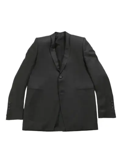 Rick Owens satin-finish blazer - Black
