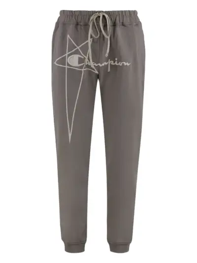 Rick Owens x Champion cotton track pants - Grey