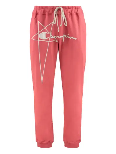 Rick Owens x Champion cotton track pants - Pink