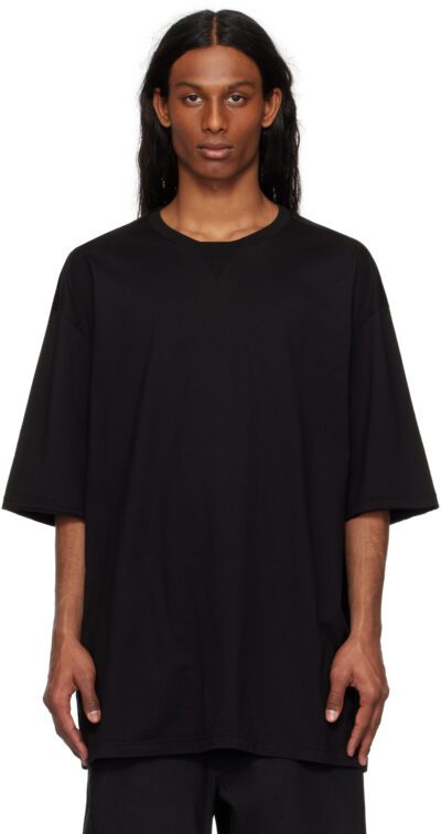 TAKAHIROMIYASHITA TheSoloist. Black Oversized Crew Neck T-shirt