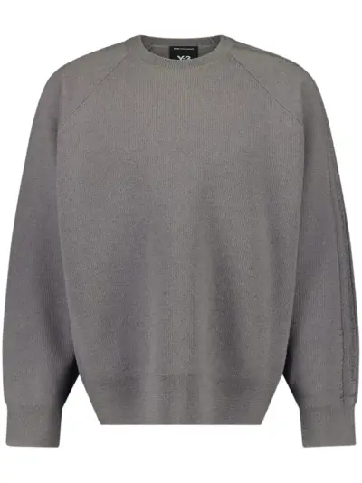Y-3 3S Knit Crew sweater - Grey