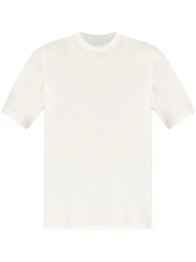Y-3 logo-print T-shirt - White