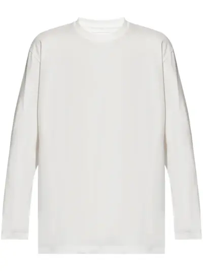 Y-3 logo-print T-shirt - White