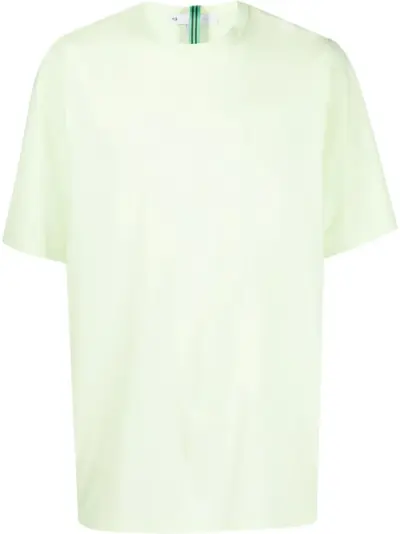 Y-3 logo-print cotton T-Shirt - Green
