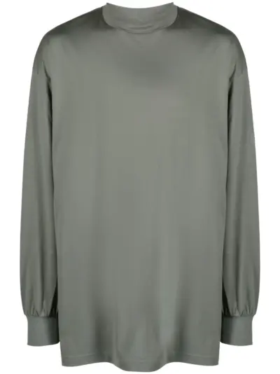 Y-3 logo-print cotton T-shirt - Green