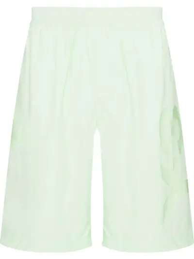 Y-3 logo-print swim shorts - Green