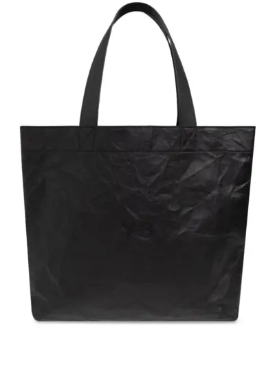 Y-3 logo-print tote bag - Black