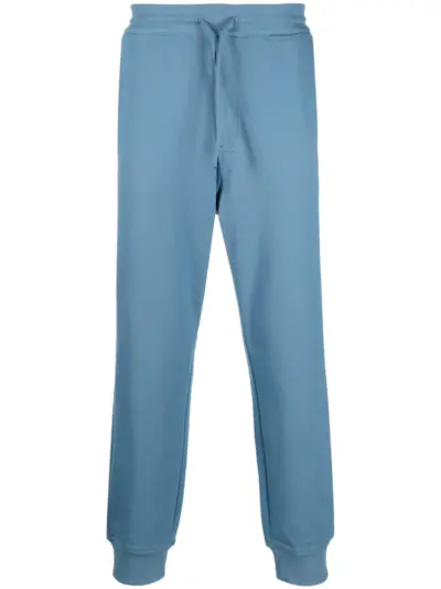 Y-3 organic-cotton track pants - Blue