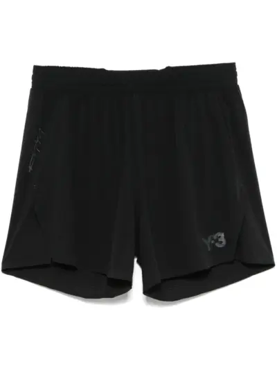 Y-3 perforated-design shorts - Black