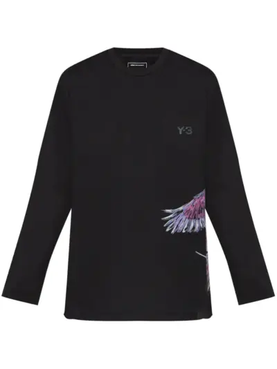 Y-3 x Adidas graphic-print T-shirt - Black