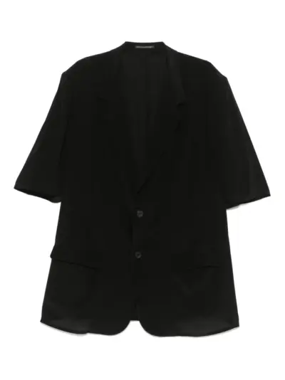 Yohji Yamamoto silk blazer - Black