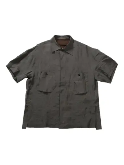 Ziggy Chen short-sleeve utility shirt - Grey