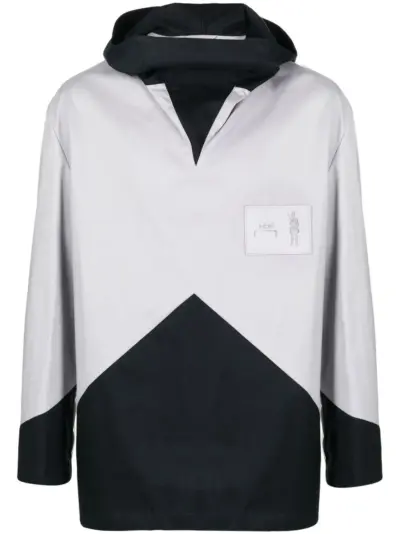 A-COLD-WALL* geometric panelled windbreaker - Grey