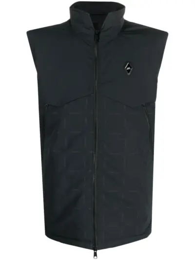 A-COLD-WALL* logo-patch printed gilet - Black