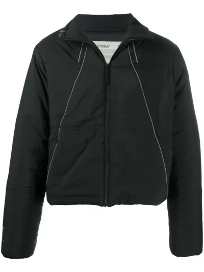 A-COLD-WALL* piped-trim padded jacket - Black