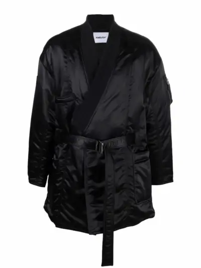 AMBUSH MA-1 hybrid wrap coat - Black