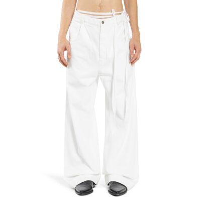 ANN DEMEULEMEESTER MAN WHITE JEANS