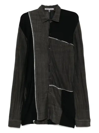 CHIAHUNG SU striped shirt - Green