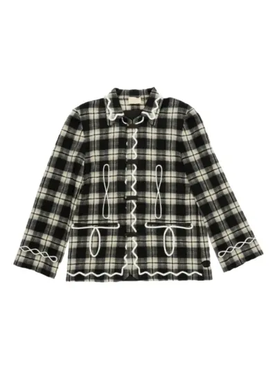COMMUNS checked shirt - Black