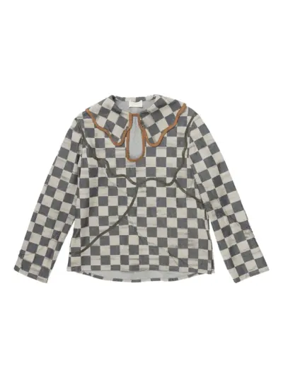 COMMUNS checked shirt - Black