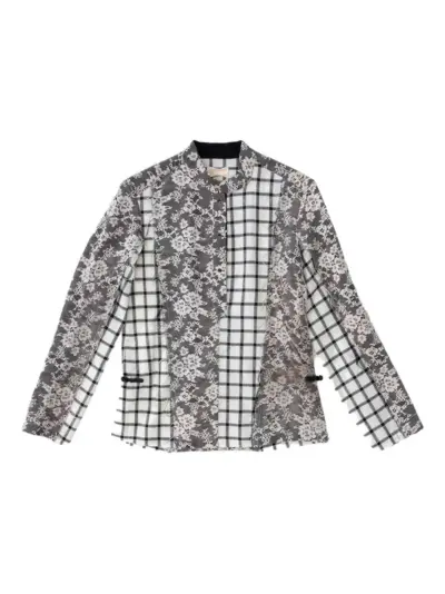 COMMUNS checked shirt - Grey