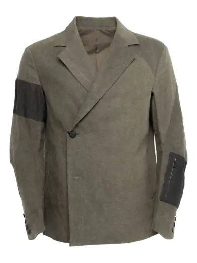 Devoa double-breasted jacket - Green