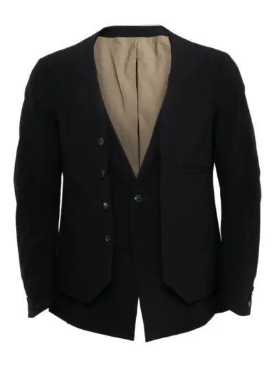 Devoa wool blazer - Black