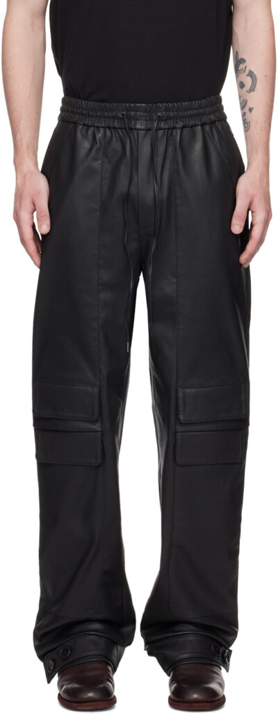 FREI-MUT Black Limbo Leather Pants