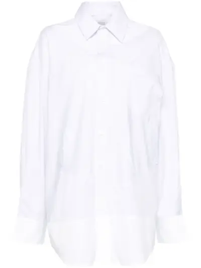 Feng Chen Wang embroidered-logo shirt - White