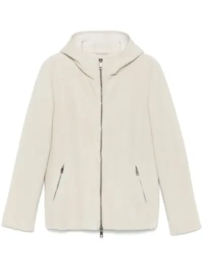 Giorgio Brato shearling-lining hooded jacket - Grey