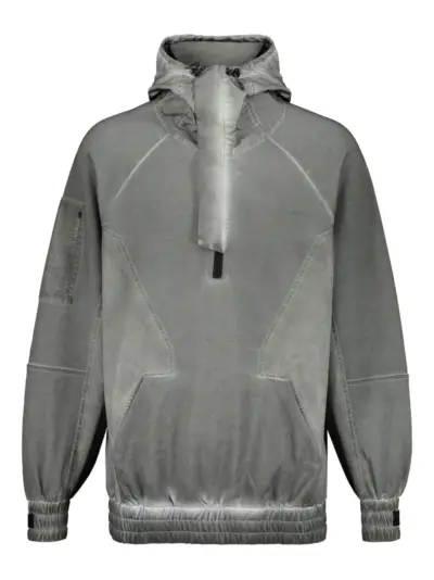 ISO.POETISM distressed hoodie - Grey