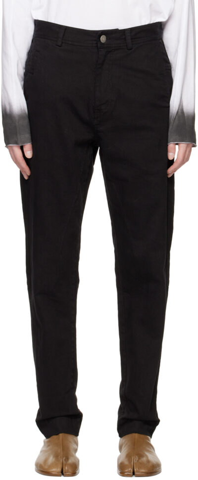 Isabel Benenato Black Five-Pocket Jeans