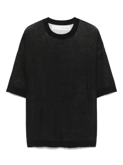 Isabel Benenato cotton T-shirt - Black
