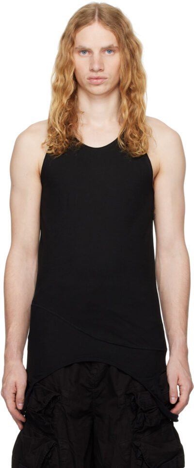 Julius Black Loop Membrane Tank Top