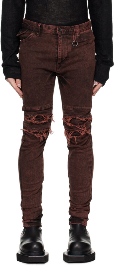 Julius Red Slim Distressed Jeans