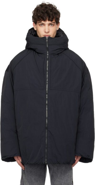 Juun.J Black Heavy Down Jacket