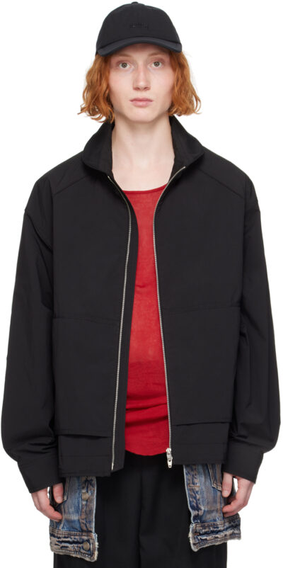 Juun.J Black High Neck Jacket