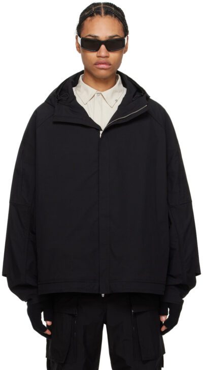 Juun.J Black Raglan Sleeve Jacket