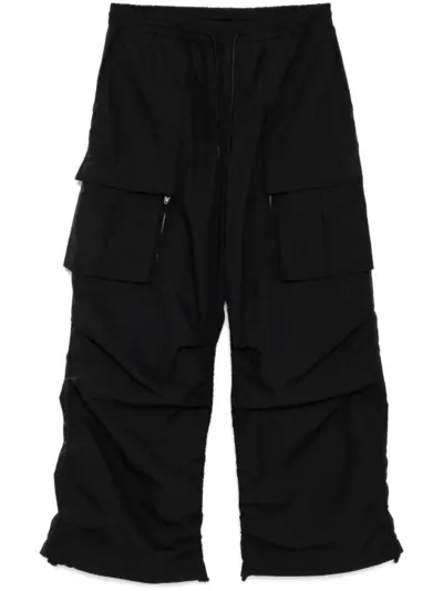 Juun.J front cargo pocket pants - Black