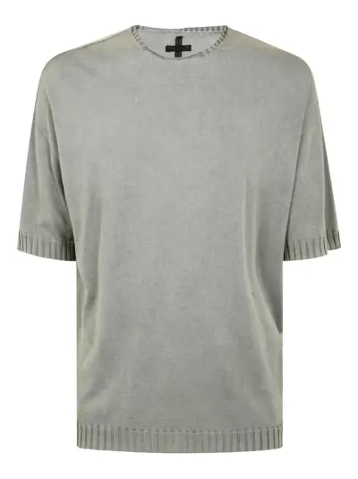 MD75 ribbed-trim T-shirt - Neutrals